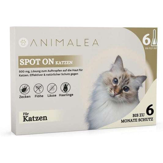 Spot On Natürlicher Zeckenschutz für Katzen